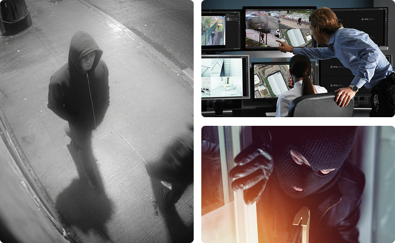 El exterior de tu hogar permanece protegido en todo momento con nuestro servicio 24/7